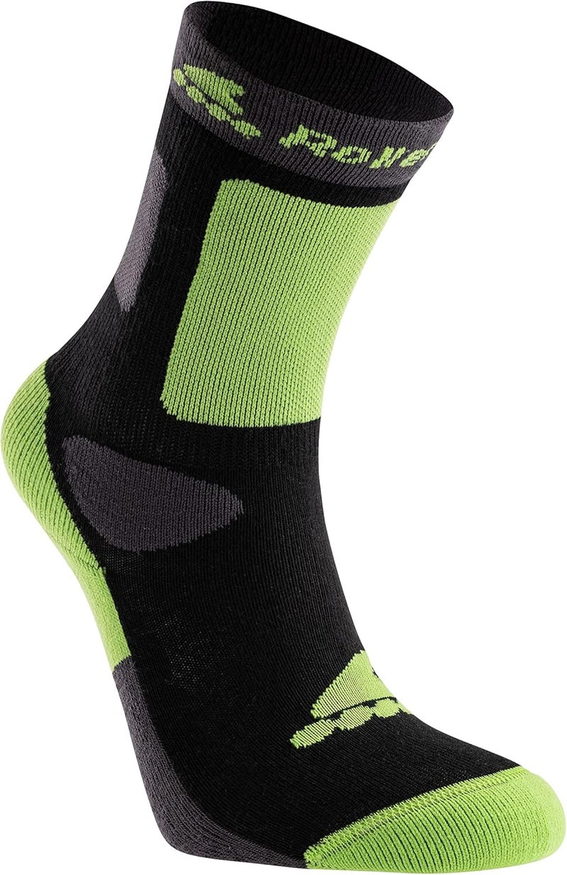 ROLLERBLADE boys Kids Socks, Black and Green - Image 1